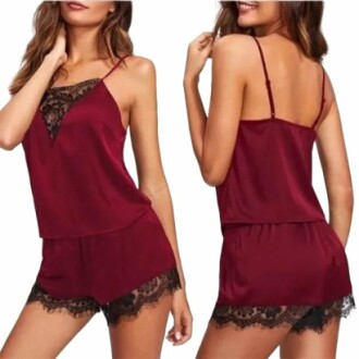 Conjunto de Pijama de Satén ZuoXun